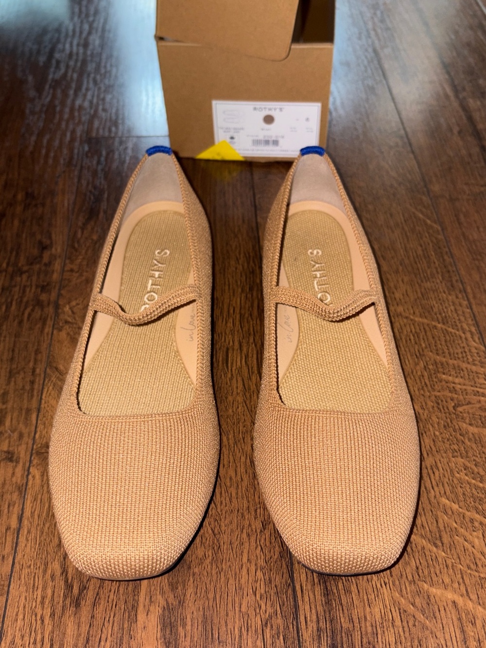 Rothy's Tan Knit Flats